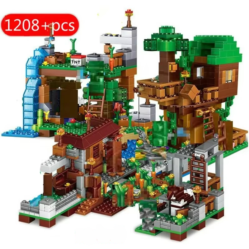 Minecraft Building Blocks - Spark your Imagination with the Minecraft Jungle Kit: up to 1500 Pieces and Infinite Possibilities!