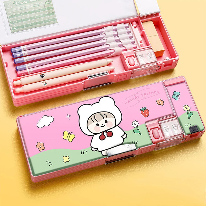 Kawaii Automatic Pencil Case with Sharpener