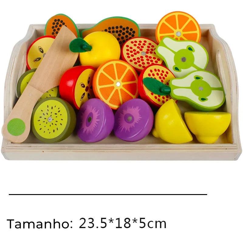 Wooden Fruit Set Educational Toy 