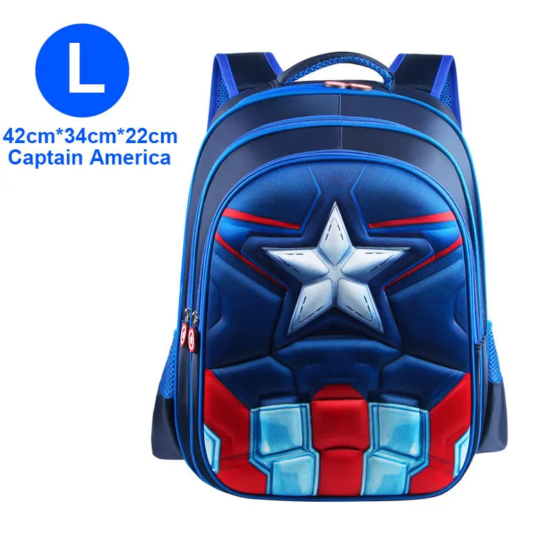 3D Super Hero Backpacks for Boys - 3 Sizes | 02 Colors