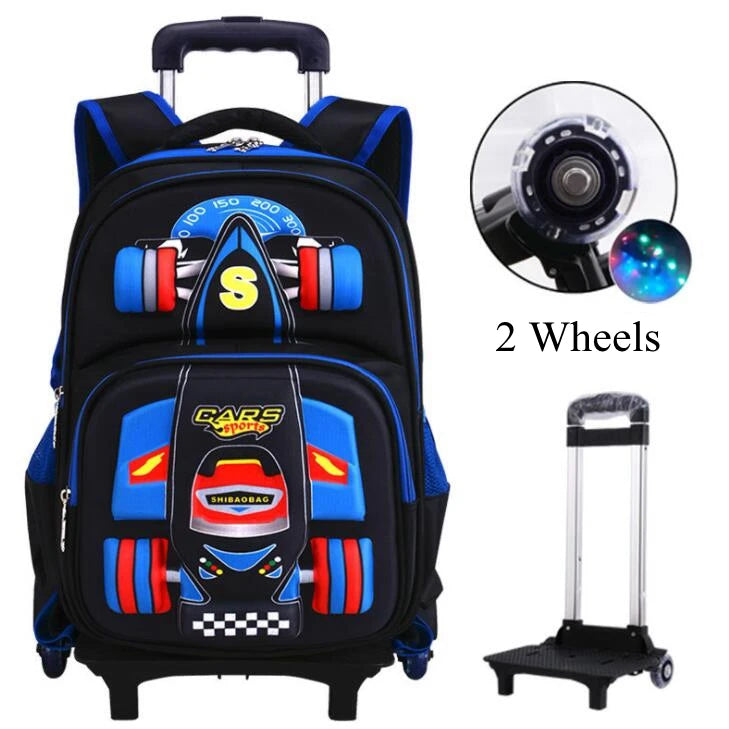 Adventure School Backpack on Wheels - 2 or 6 Wheels 