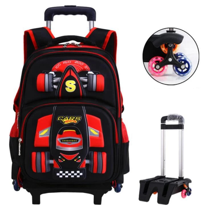 Adventure School Backpack on Wheels - 2 or 6 Wheels 