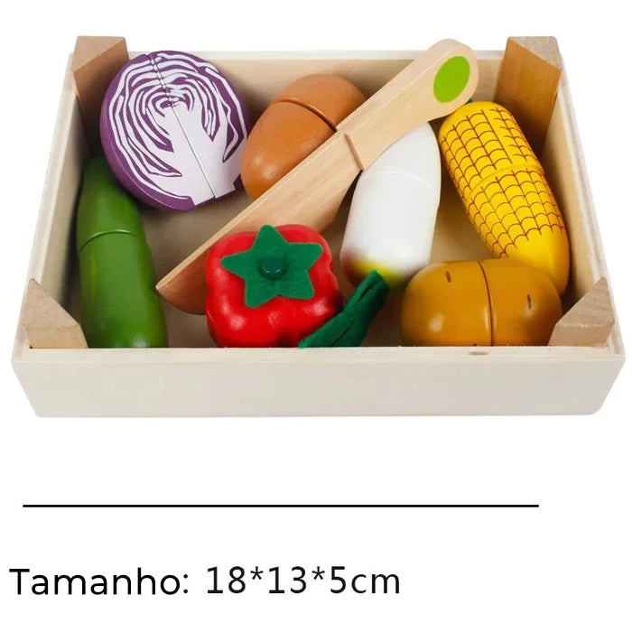 Wooden Fruit Set Educational Toy 