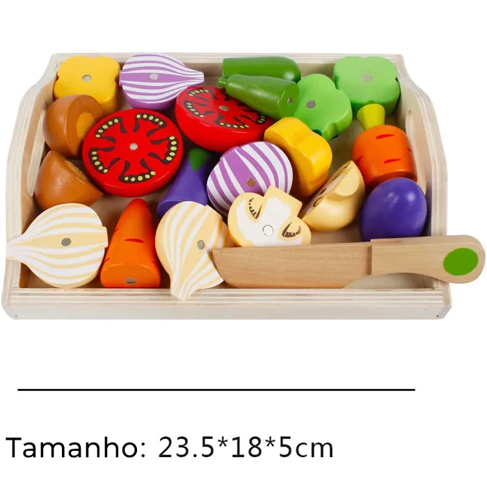 Wooden Fruit Set Educational Toy 