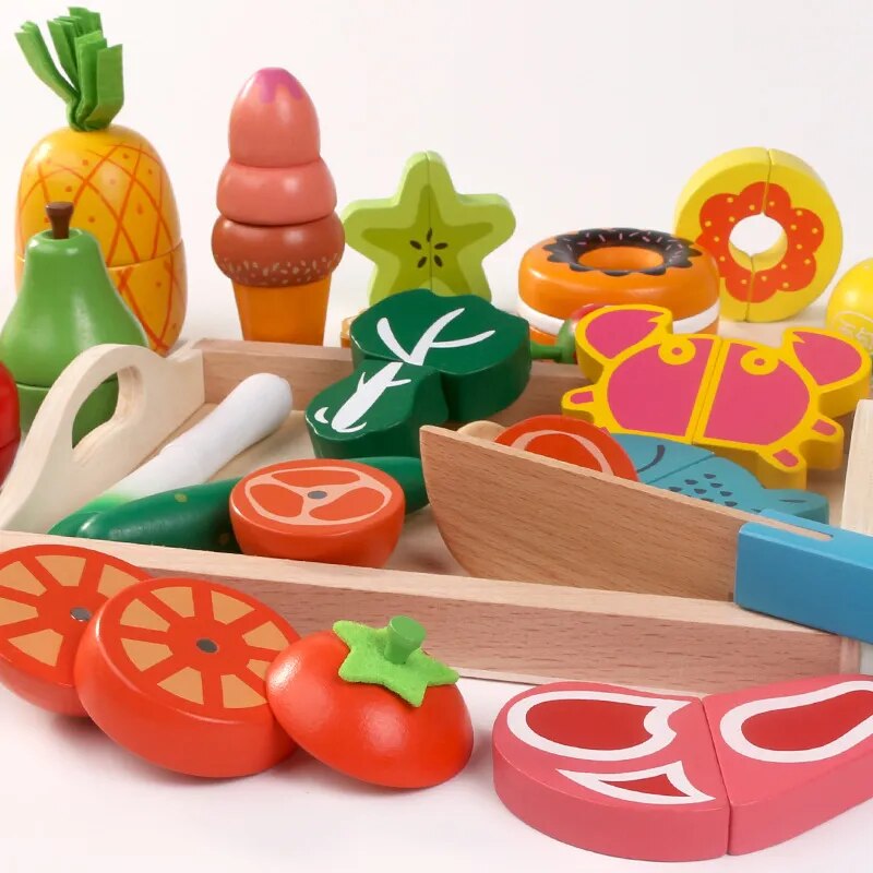 Wooden Fruit Set Educational Toy 