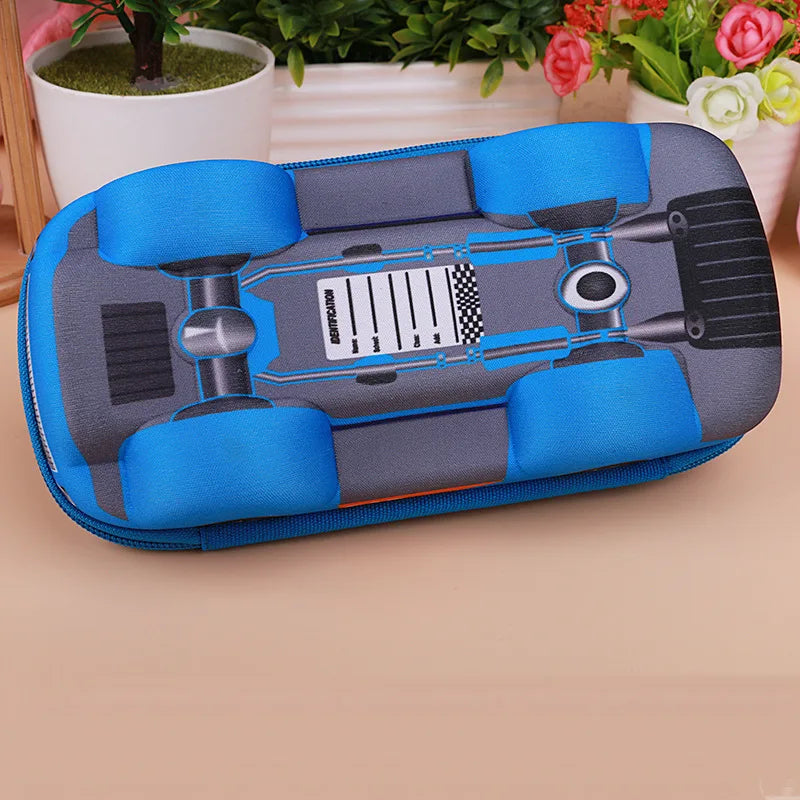 3D Cars Pencil Case for Kids - Spacious and Durable