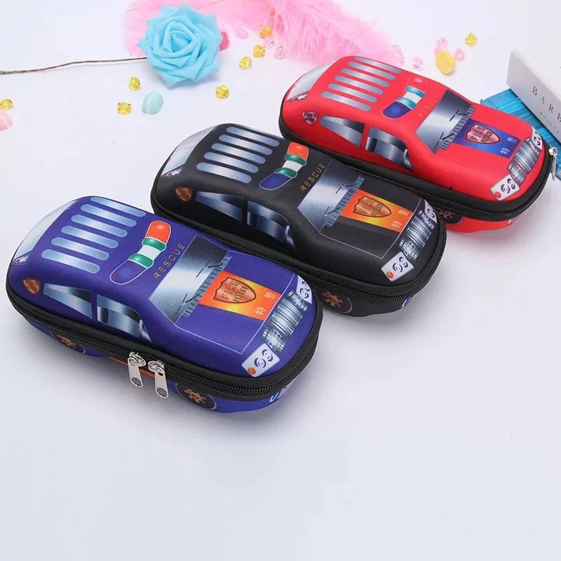 3D Cars Pencil Case for Kids - Spacious and Durable