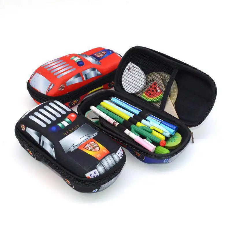 3D Cars Pencil Case for Kids - Spacious and Durable