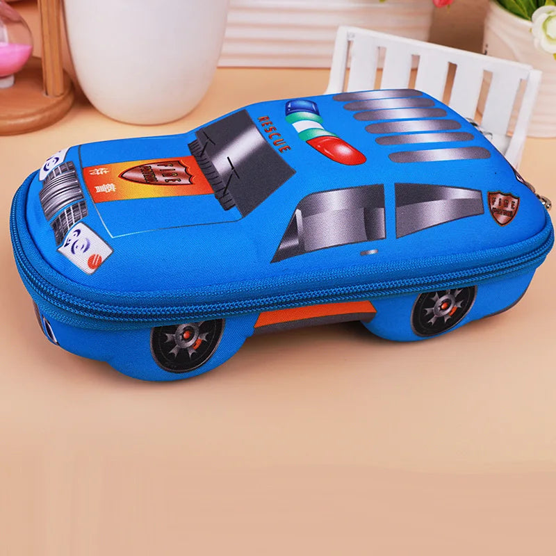 3D Cars Pencil Case for Kids - Spacious and Durable