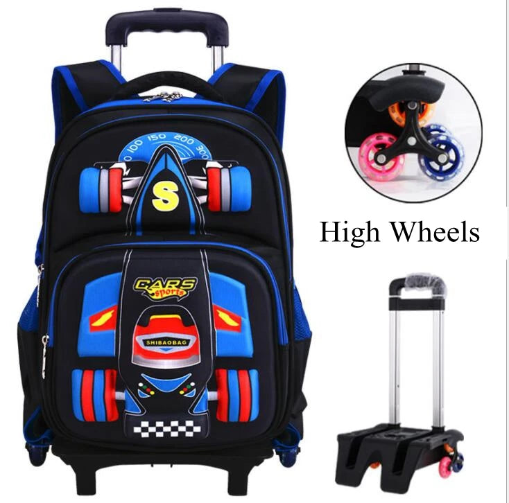 Adventure School Backpack on Wheels - 2 or 6 Wheels 