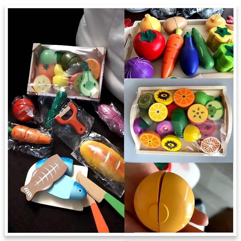 Wooden Fruit Set Educational Toy 