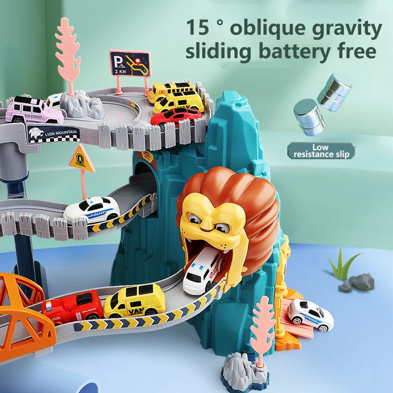 Lion Themed Race Track - Ideal Gift for Kids 3+ 