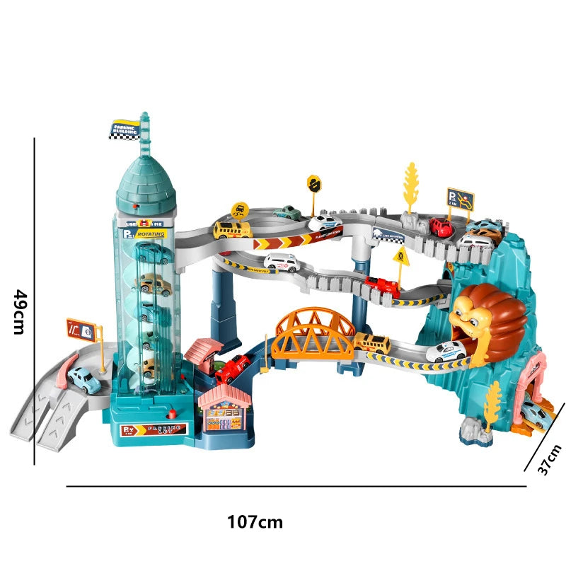 Lion Themed Race Track - Ideal Gift for Kids 3+ 