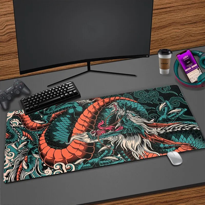 Japanese Dragon Gamer Mousepad - XXL