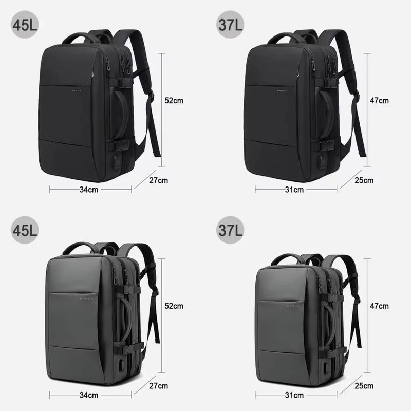 Black Portal Expandable Backpack