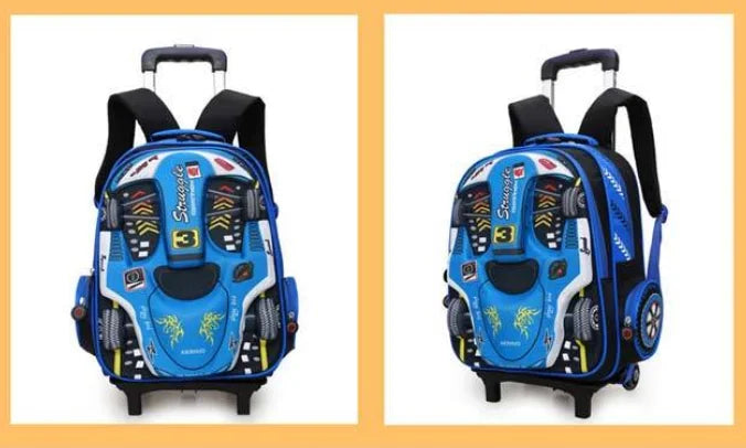 Backpack with 2 or 6 wheels 3D Radical Car