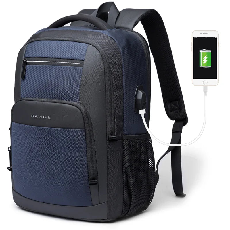 Basic Black Men's Backpack: Style, Practicality and Safety for Your Everyday Life