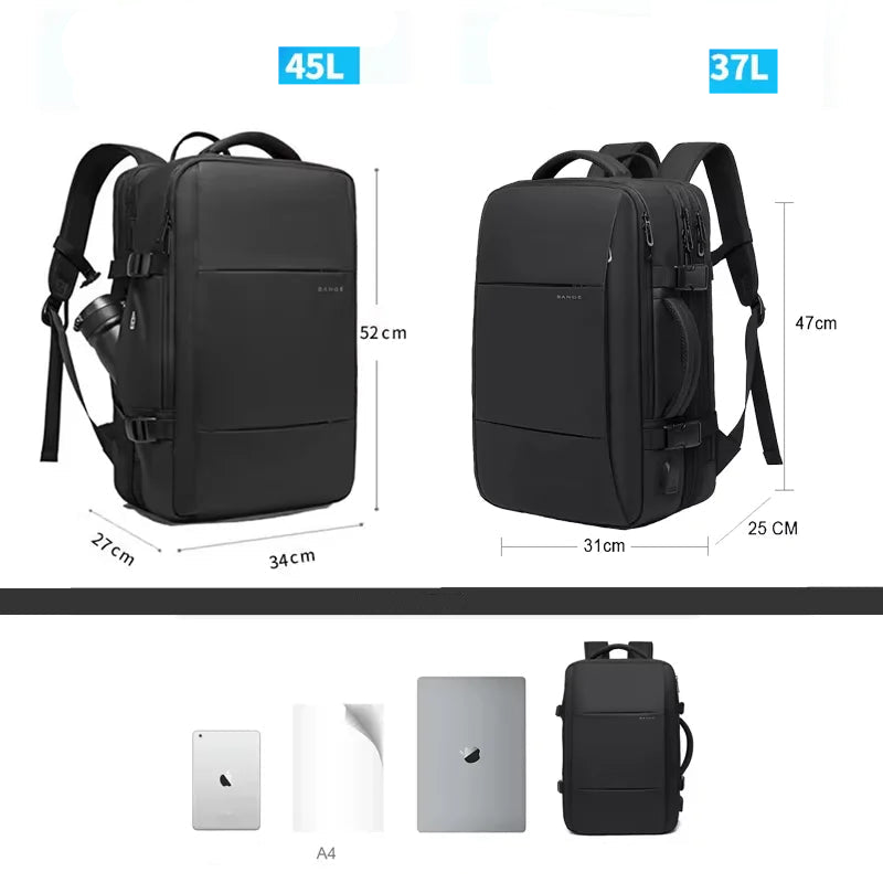 Black Portal Expandable Backpack