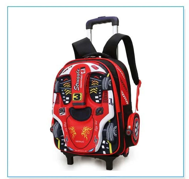 Backpack with 2 or 6 wheels 3D Radical Car