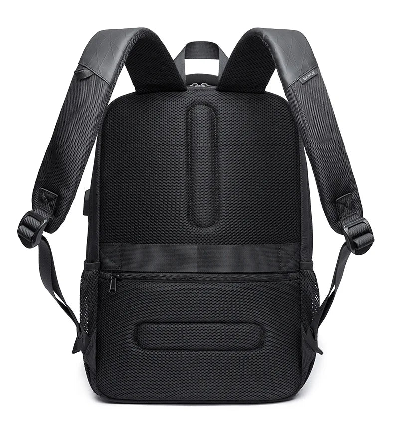 Basic Black Men's Backpack: Style, Practicality and Safety for Your Everyday Life