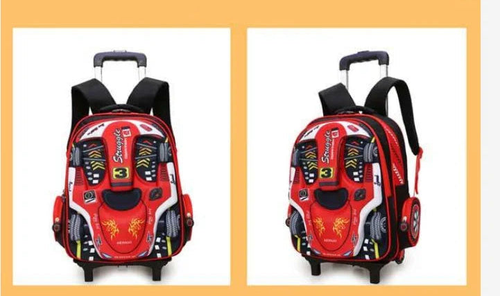 Backpack with 2 or 6 wheels 3D Radical Car