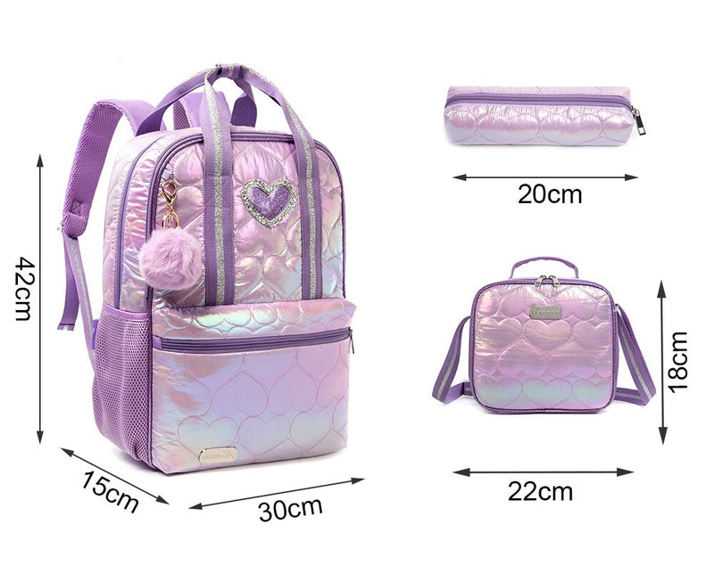 Complete Jasmine Star Kit 3pcs - Backpack, Lunchbox and Pencil Case