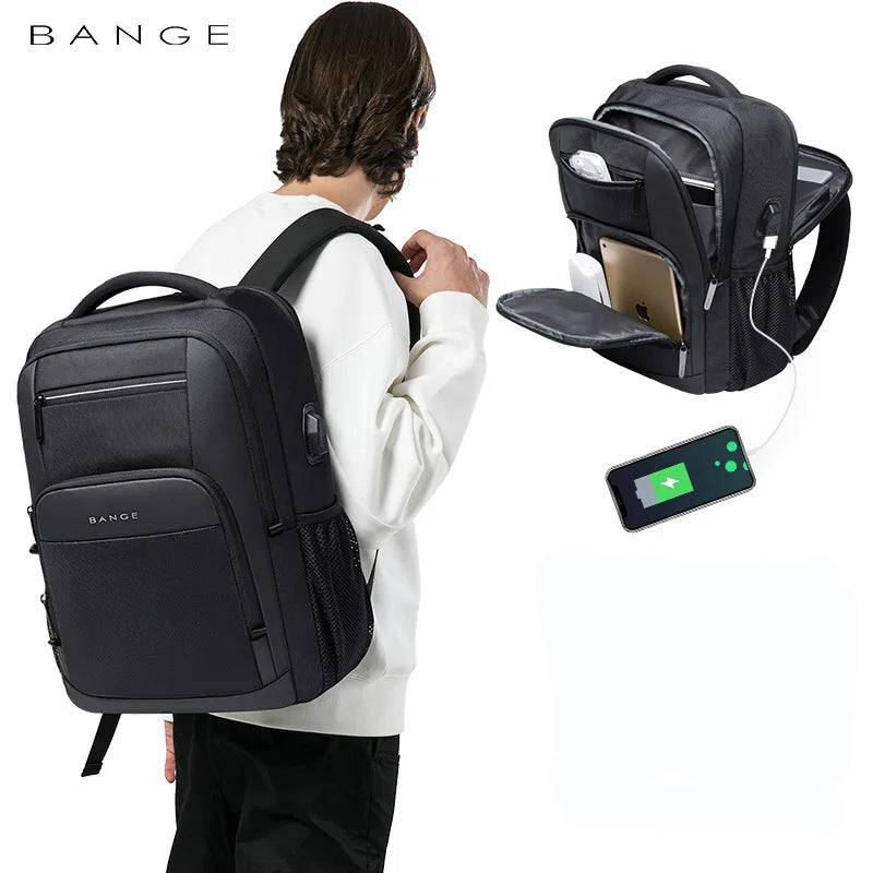 Basic Black Men's Backpack: Style, Practicality and Safety for Your Everyday Life