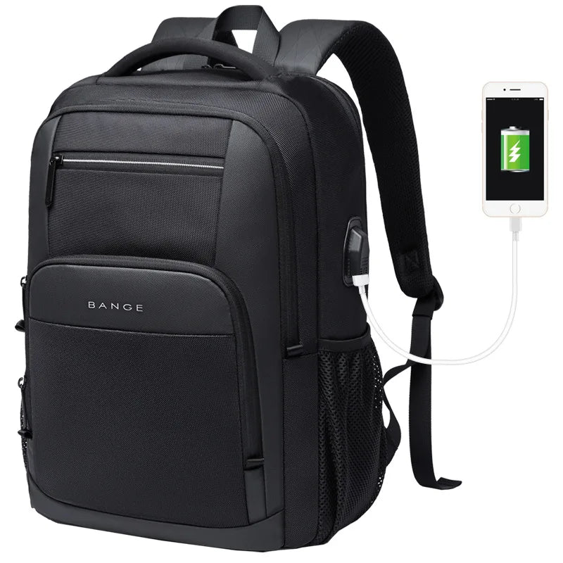 Basic Black Men's Backpack: Style, Practicality and Safety for Your Everyday Life