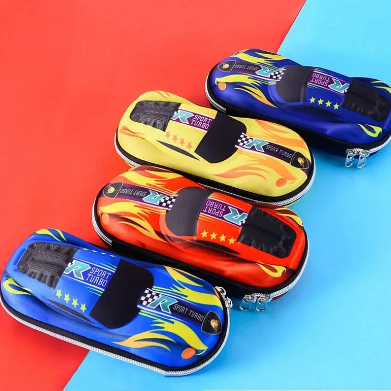 3D Pencil Case - Racing Cars