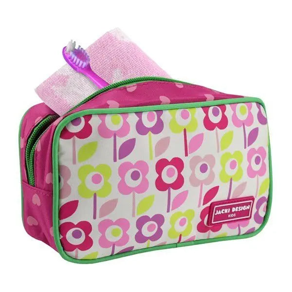 Mega Pencil Case/Toiletry Bag - Hearts/Flowers 