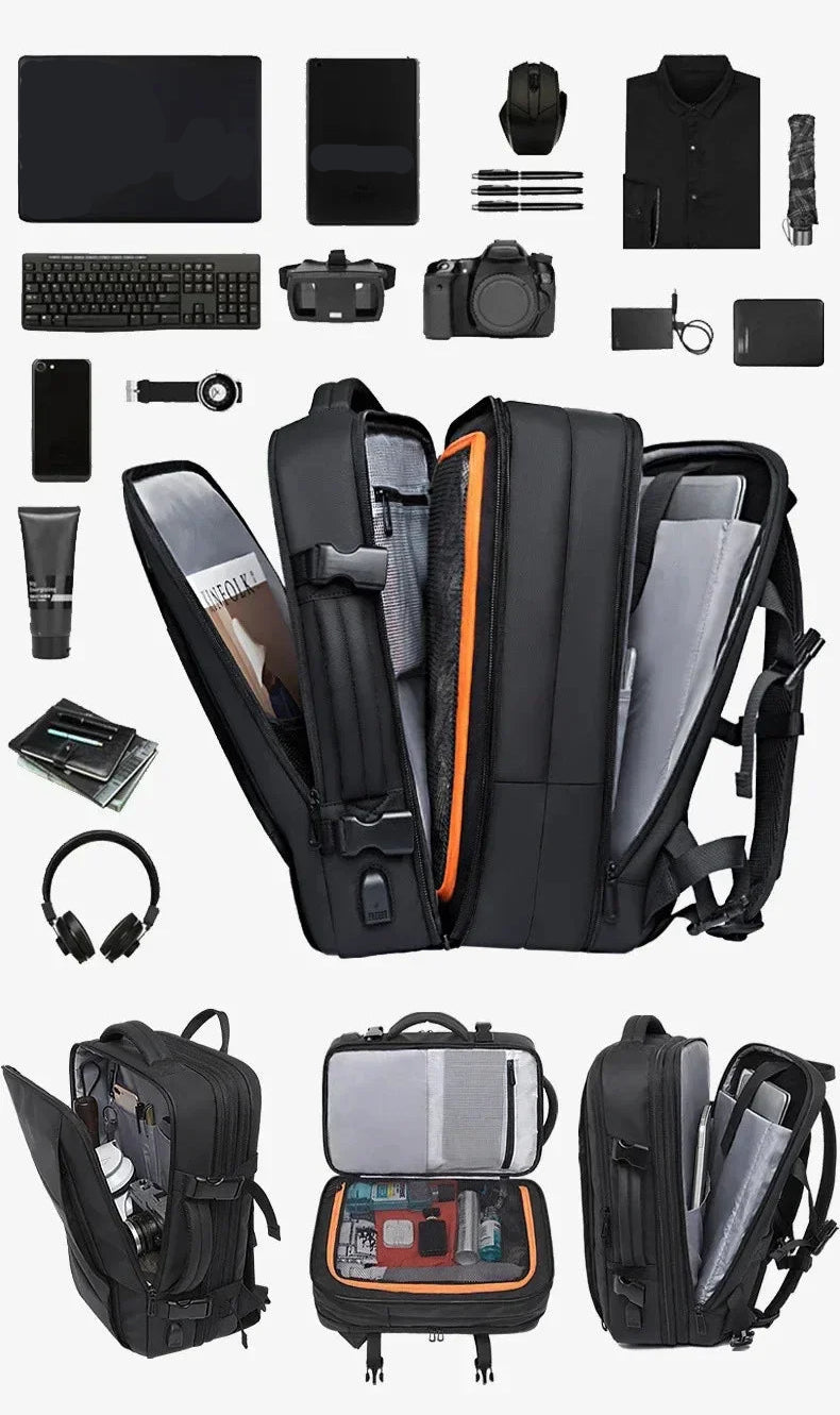 Black Portal Expandable Backpack