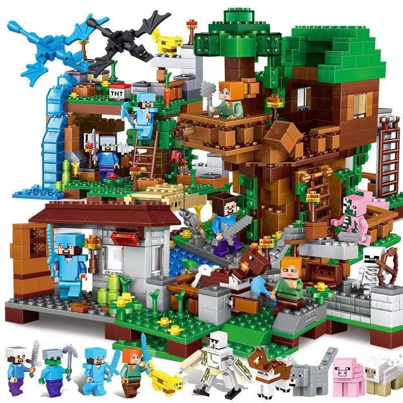 Minecraft Building Blocks - Spark your Imagination with the Minecraft Jungle Kit: up to 1500 Pieces and Infinite Possibilities!