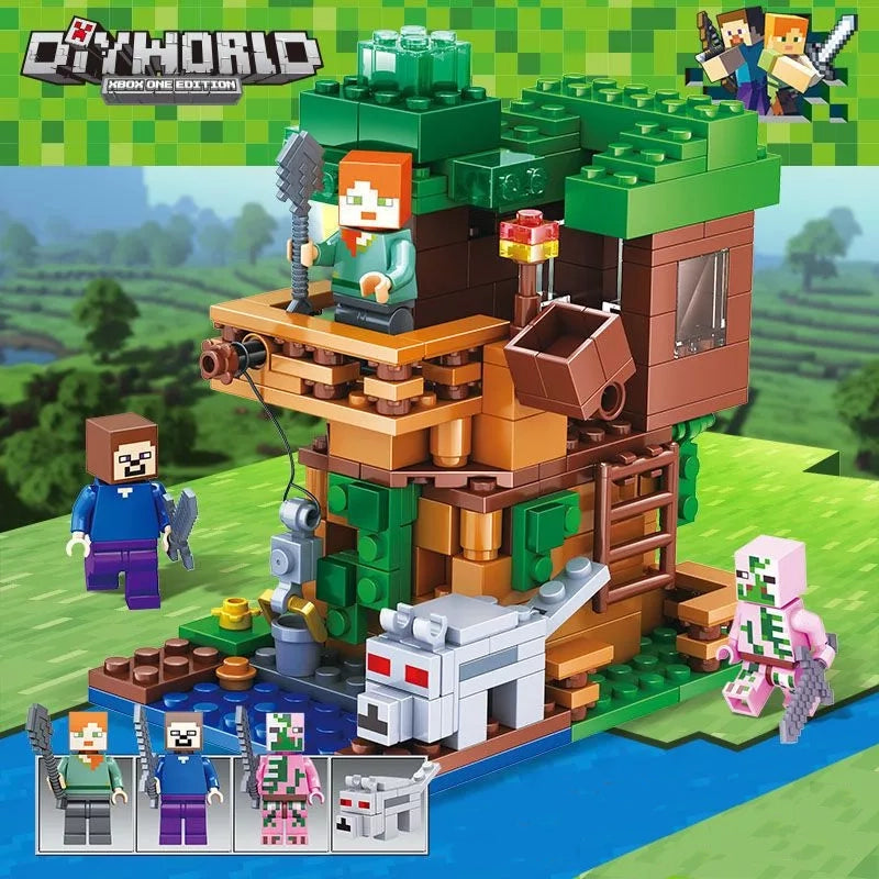 Minecraft Building Blocks - Spark your Imagination with the Minecraft Jungle Kit: up to 1500 Pieces and Infinite Possibilities!